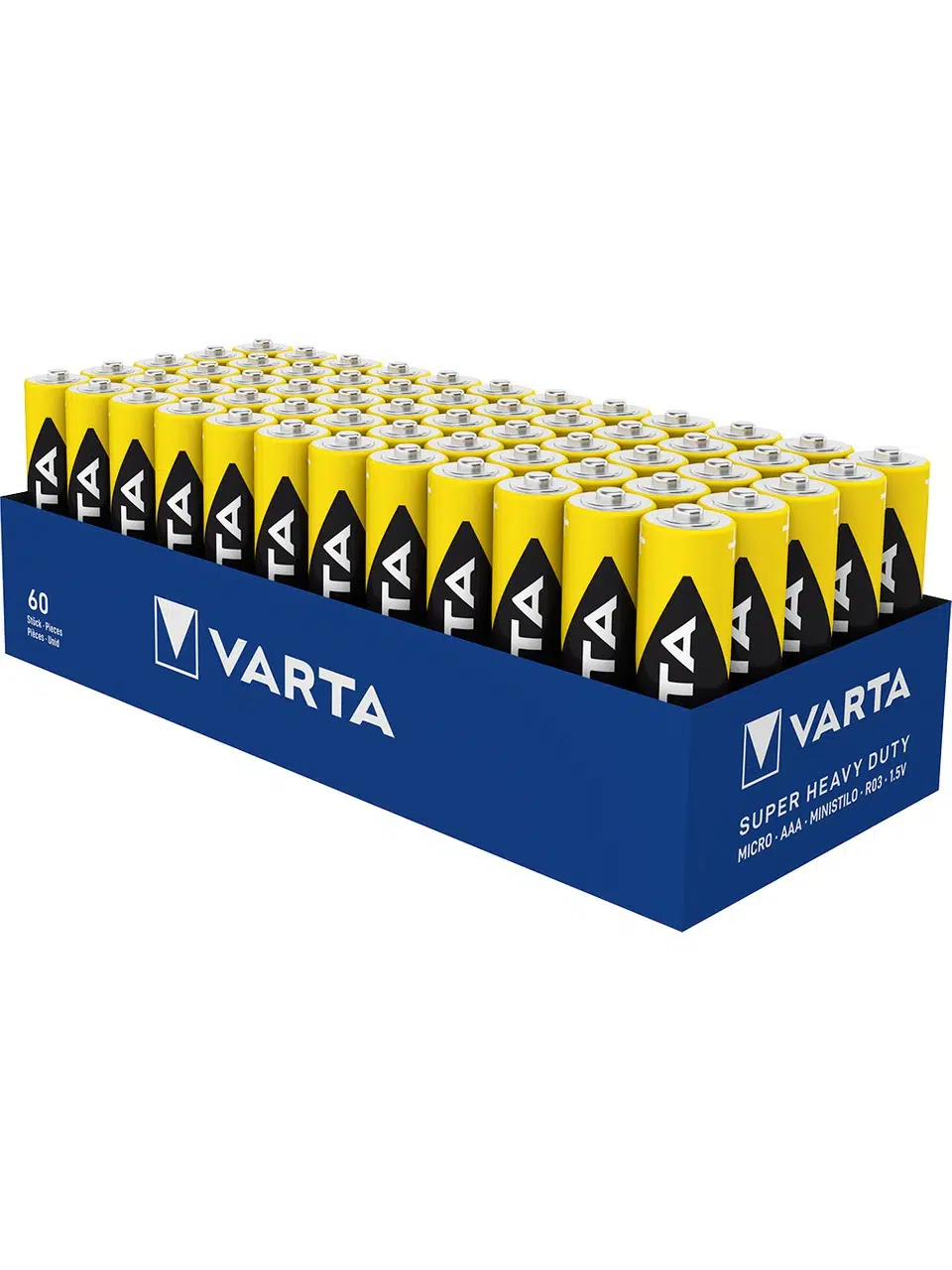 Varta Super Heavy Duty Çinko AAA Ince Kalem Kumanda Pili (60'lı Paket)