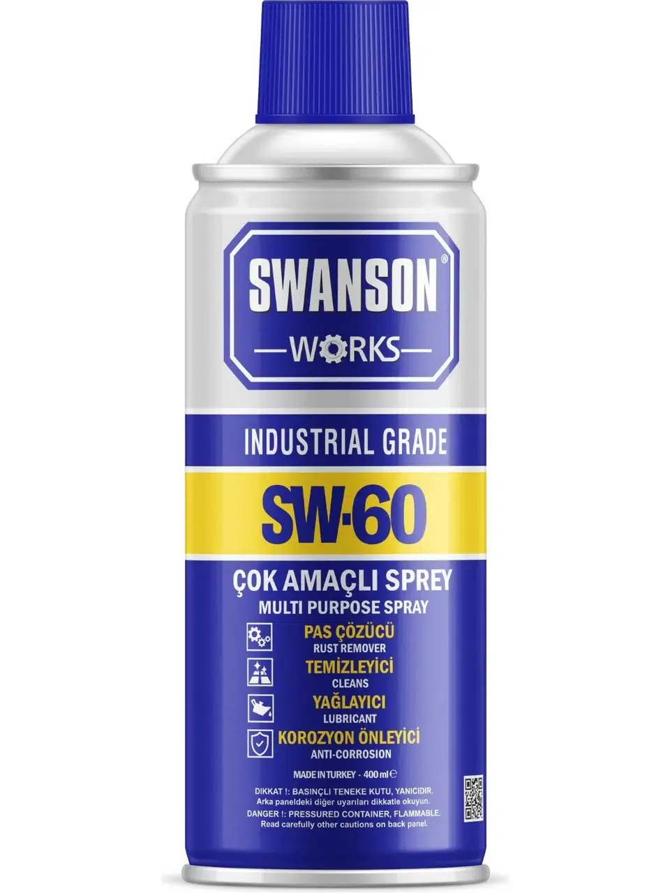 Swanson Works Sw-60 Pas Sökücü Korozyon Önleyici Çok Amaçlı Sprey - 400 Ml