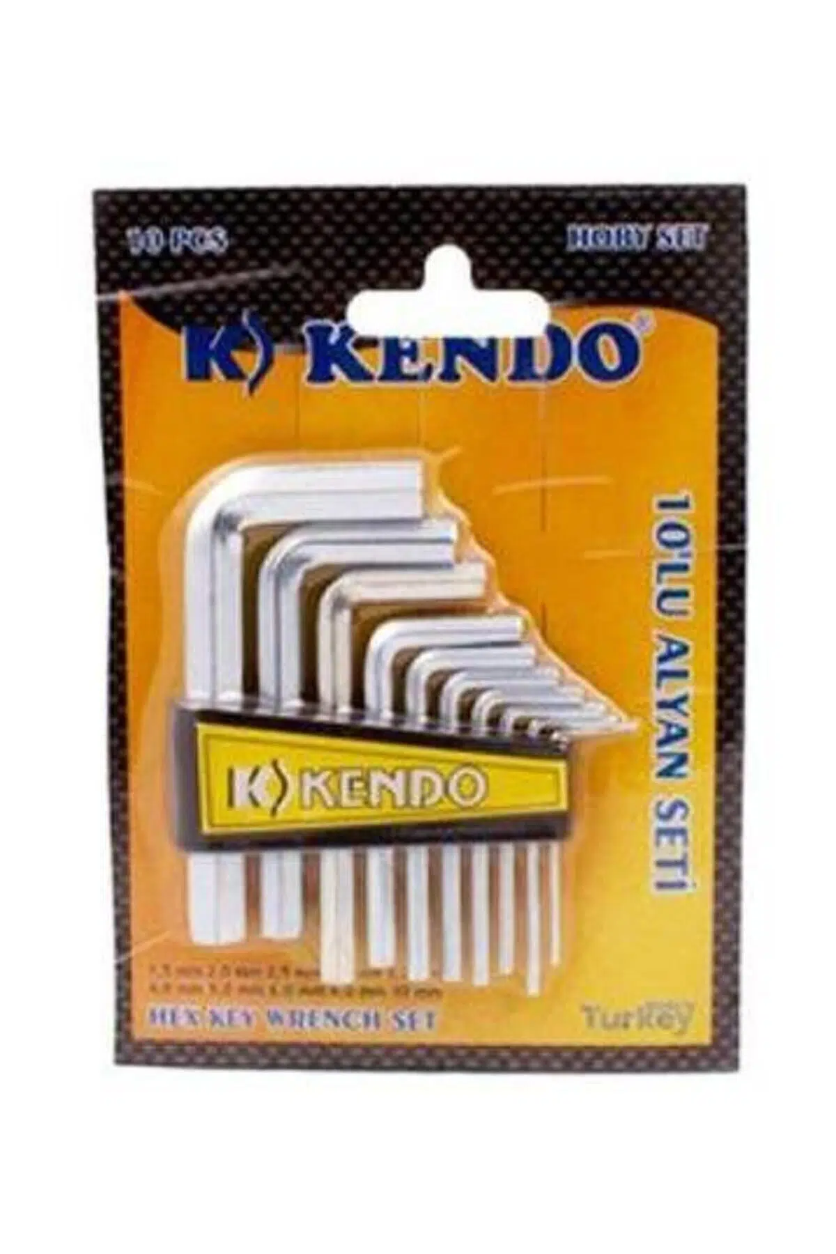 Kendo 10 Lu Kısa Düz Alyan Takımı Hobi Set