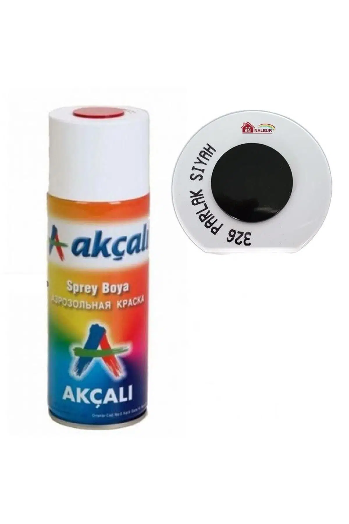 Akçalı Sprey Boya 326 Parlak Siyah 400ML