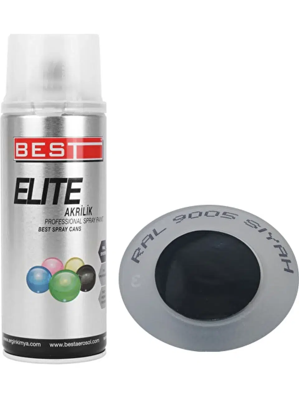 BEST SPREY BOYA ELİTE 400 ML RAL9005 PARLAK SİYAH