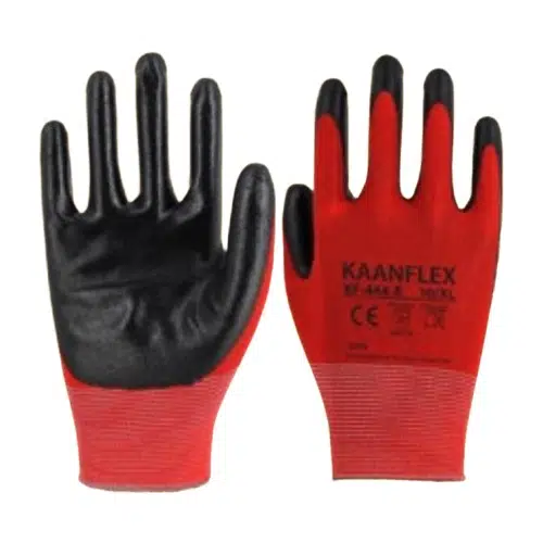 KAANFLEX KF-444-R KIRMIZI-SİYAH NİTRİL ELDİVEN (12 ÇİFT)