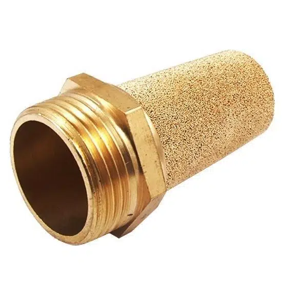 Pnömatik Sinter Bronz Egzoz Susturucu Uzun Tip- 1/4''