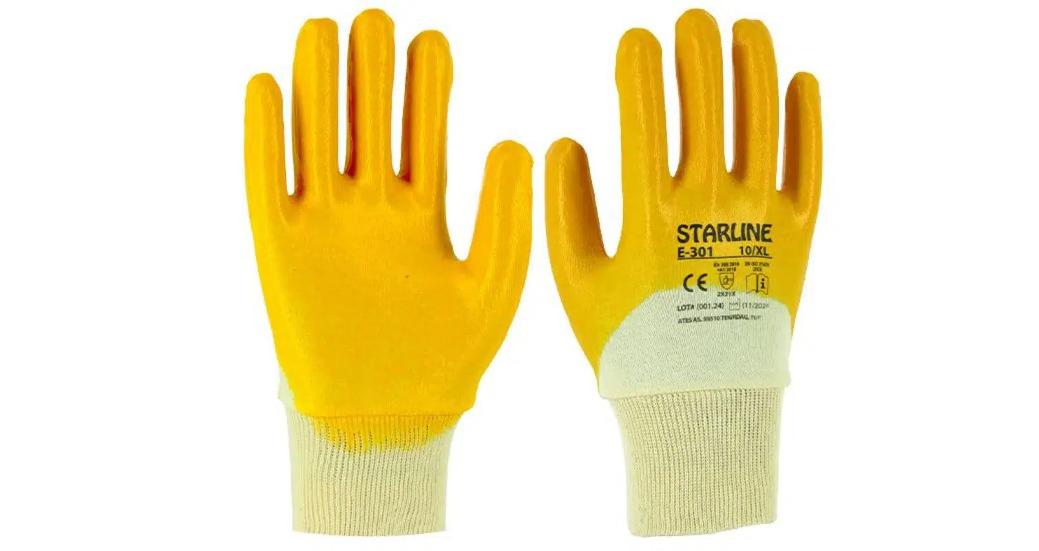 Starline E-301 SARI NİTRİL ELDİVEN NO: L/9 - 12 ÇİFT